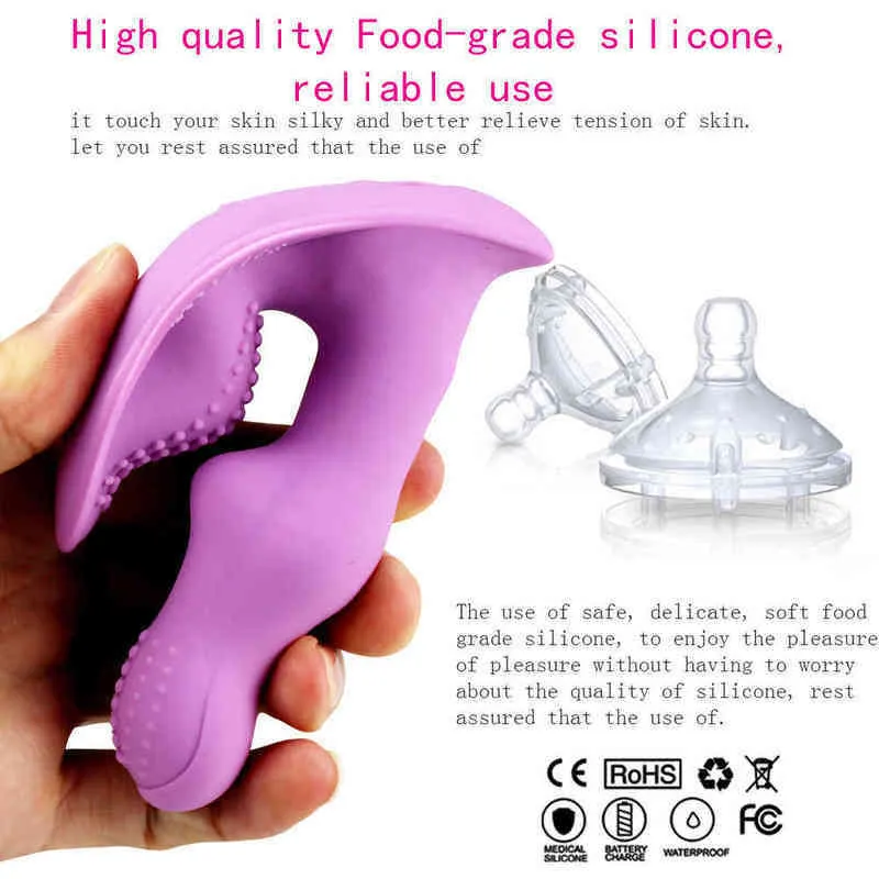 Nxy Vibrateurs Portable Femelle Faux Pénis g Spot Vibration et Télécommande Sans Fil Sous-Vêtements Sex Toys Stimulateur De Clitoris 1220