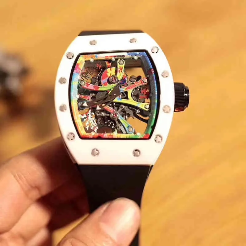 Richads Miler Watches Designer Mens Movement Watch Watches Automatic Luxury Wrist Business Leisure RM68-01 Helautomatisk mekanisk kvarnur Montre