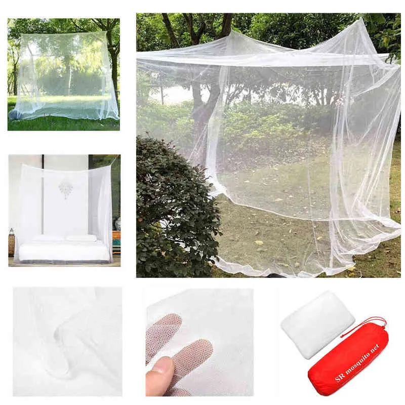 Tenda de mosquito de acampamento ao ar livre barraca grande tenda repelente de camping pendurada cama de verão para caminhada de pesca bloqueio de caminhada H220419