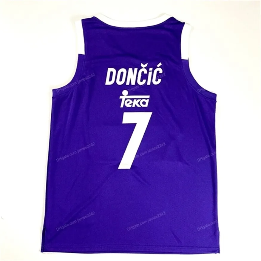 ₩19,322에서 커스텀 Luka Doncic 7 Teka Madrid Basketball Jersey Euroleague