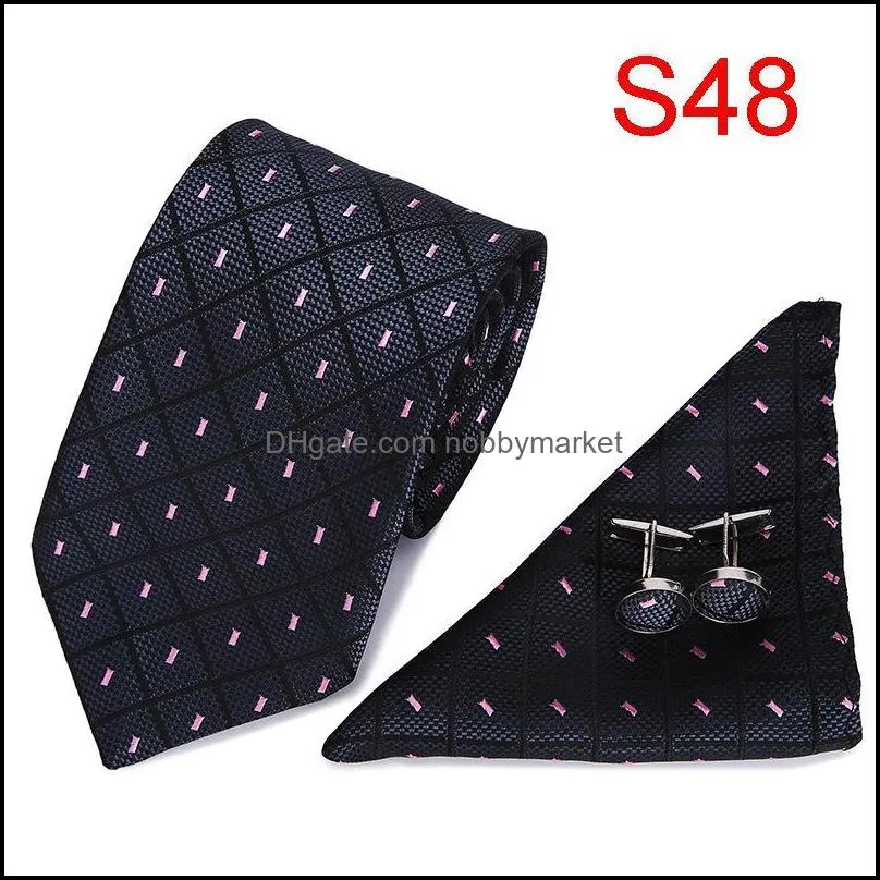 Bow Ties 7.5cm Business Tie Men`s Set Wedding Polyester Gift Box Manufacturer