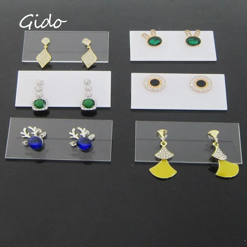 Jewelry Pouches Bags Fashion Acrylic Display Earrings Charms Card Holder Style Pendant 6pcs/LotJewelry