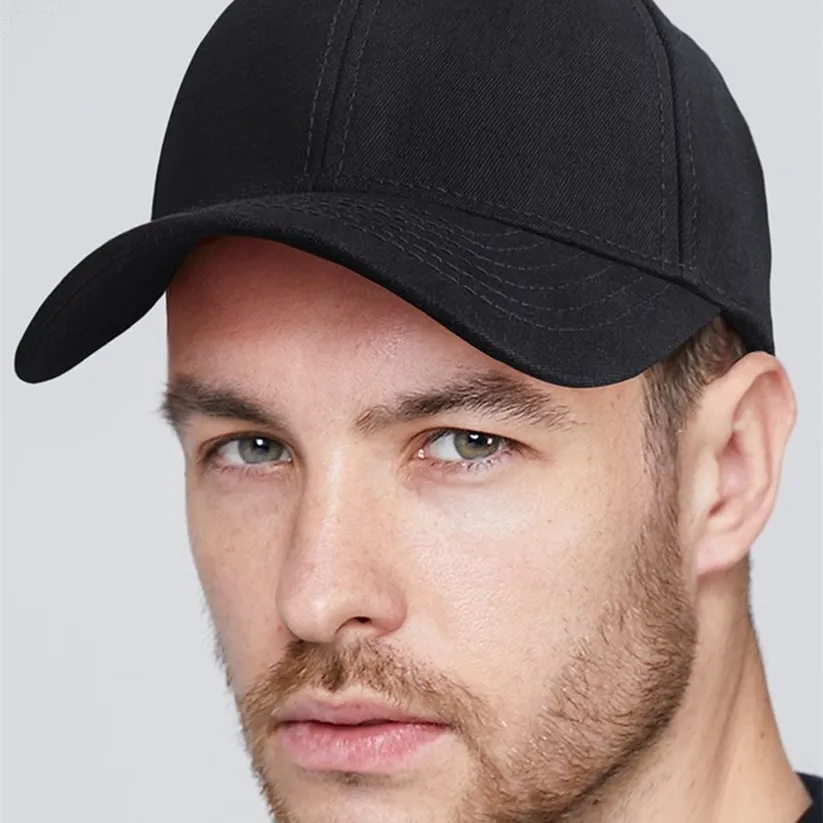 Large size hard top cotton baseball cap big bone lady curved sun hat men plus sizes sport caps 56-60cm 60-66cm 220318