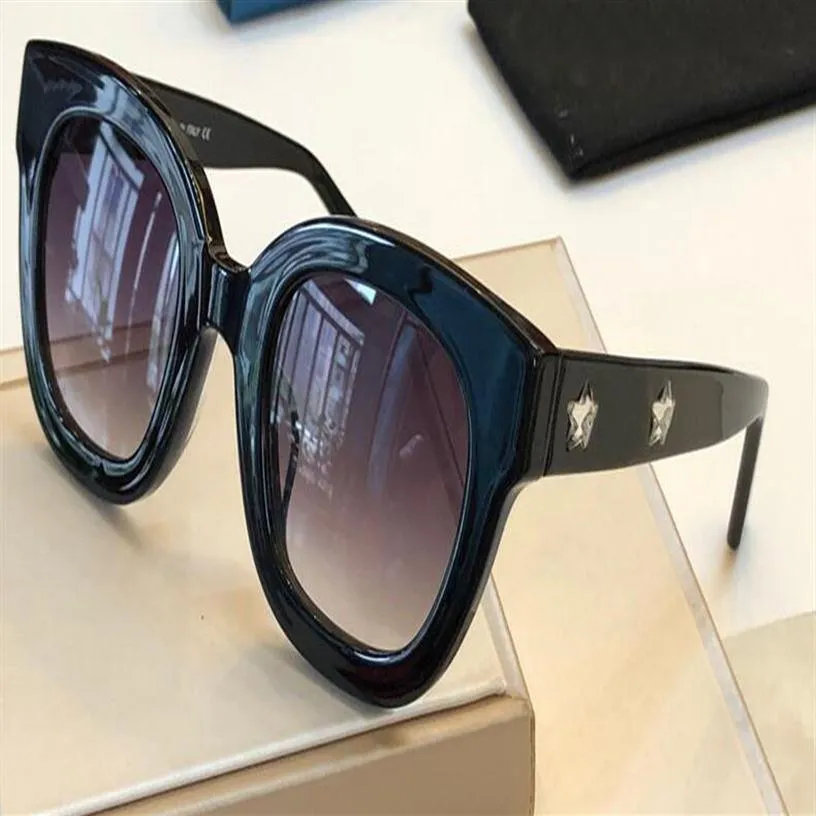 بيع جديد مصمم الأزياء نظارة شمسية 0208 Cat Eye Frame ميزات لوحة شهيرة نمط بسيط أعلى الجودة UV400 الحماية 242O