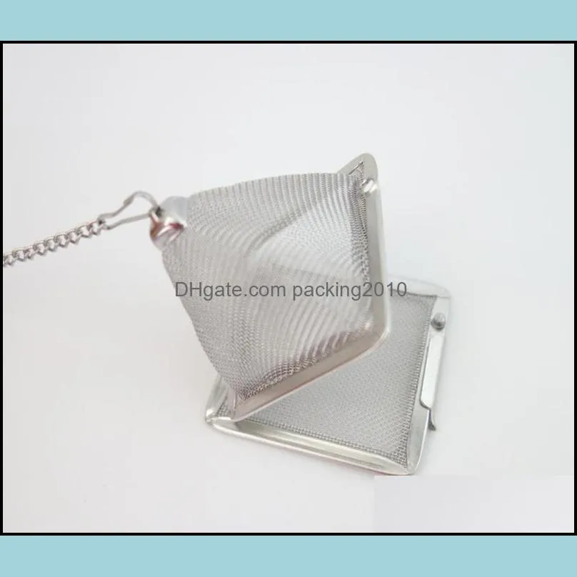 Pyramid Tea Infuser Stainless Steel Tea Strainer Loose Teapot Leaf Filter Teaware Tool Accessories Wholesale