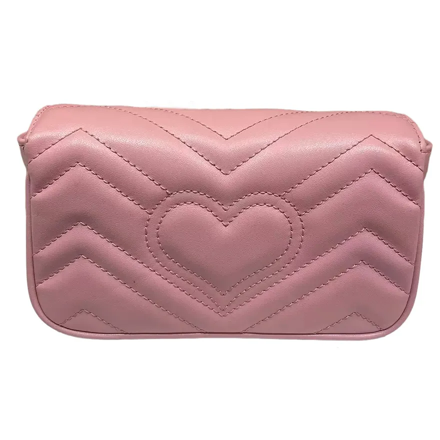 Bolsos de hombro para mujer a la moda, bolso cruzado con cadena para mujer, bolsos de cuero acolchados con forma de corazón de alta calidad, bolsos de diseñador famosos para mujer, bolsos de mano, cartera de mano