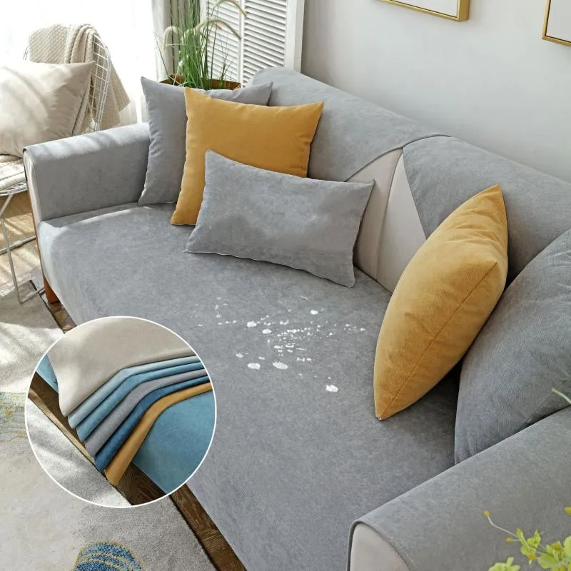 Stuhlhussen, einteiliger wasserabweisender Sofabezug für Wohnzimmer-Dekoration, Couch-Schonbezug, Cord-Sitzkissen, Rückenlehne, Armlehne, Handtuch, Stuhl