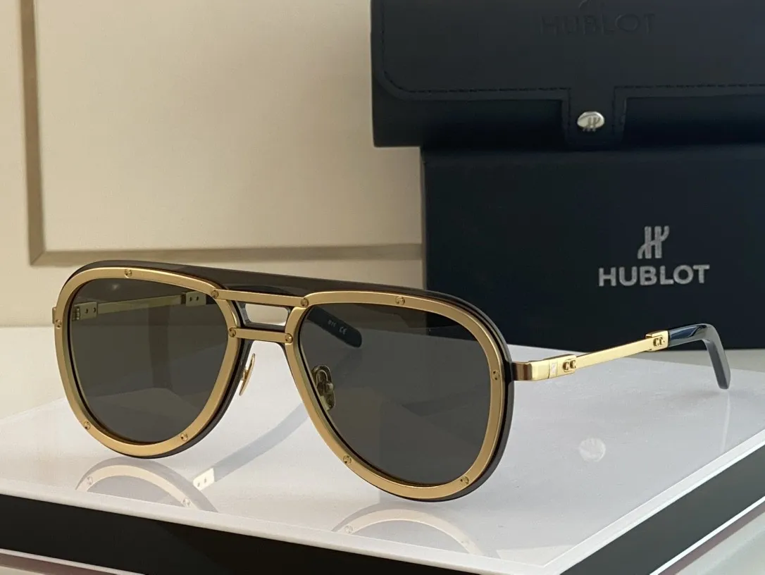 HUBLOT 007 남성을위한 최고 오리지널 고품질 디자이너 선글라스 유명 유행 클래식 레트로 여성 선글라스 럭셔리 브랜드 안경 패션 디자인 박스 포함