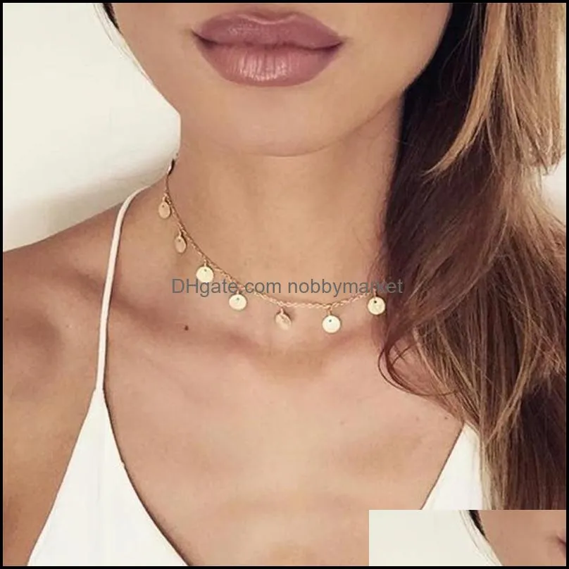 Bohemian Style Small Star Butterfly Charm Choker Stainless Steel Necklace