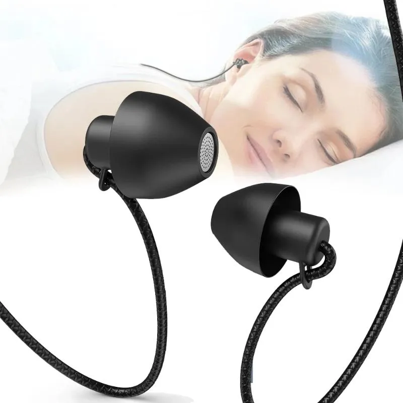 Kulaklık Kulaklıkları Evrensel Uyku Gürültüsü İptal 3,5mm kulaklık Yumuşak Silikon Yolcalı Yoldan Yavru Anti-Yara içi mikrofonlu kulaklıklar Earbudshea