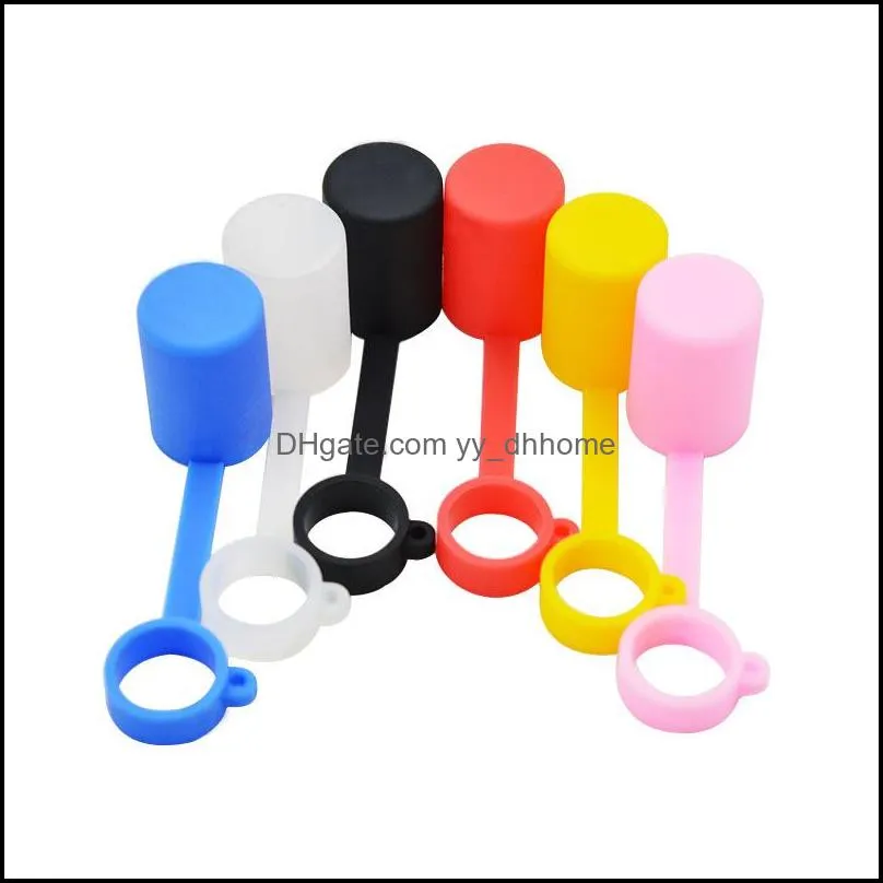 6 Color Smoking Accessories Silica Gel Cap Protect Mouthpiece Handle Cover Ring Anti Fall Hanging Dust Lid Lightweight 0 6lb G2