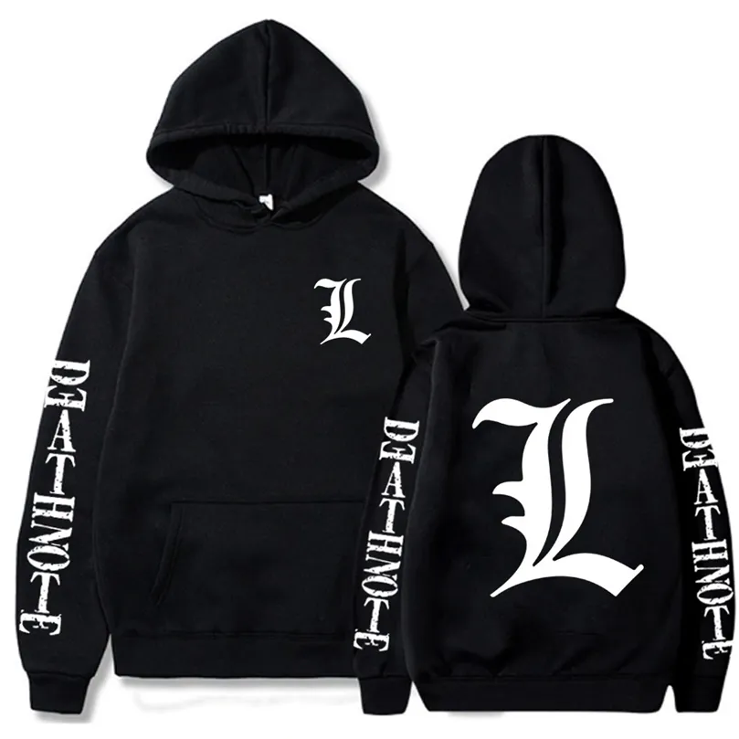 Sudadera Con Capucha De Gran Tamaño Para Hombre Death Note Unisex S ...