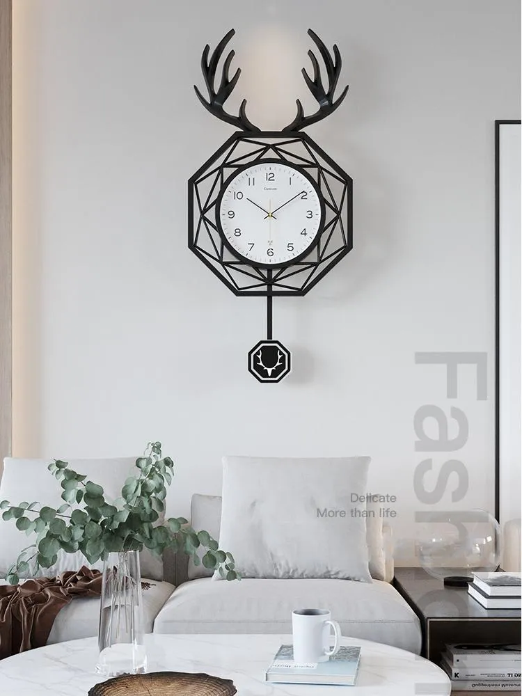 Duvar Saatleri Yaratıcı 3D Saat Modern Tasarım İskandinav Kısa Salon Duvar Saatleri Yaratıcı 3D Saat Modern Tasarım İskandinav Kısa Salon