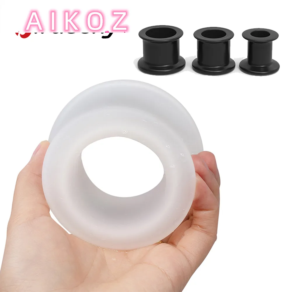 huge anal tunnel plug D-TUNNEL PLUG LARGE BLACK - Romantic Depot main image 1