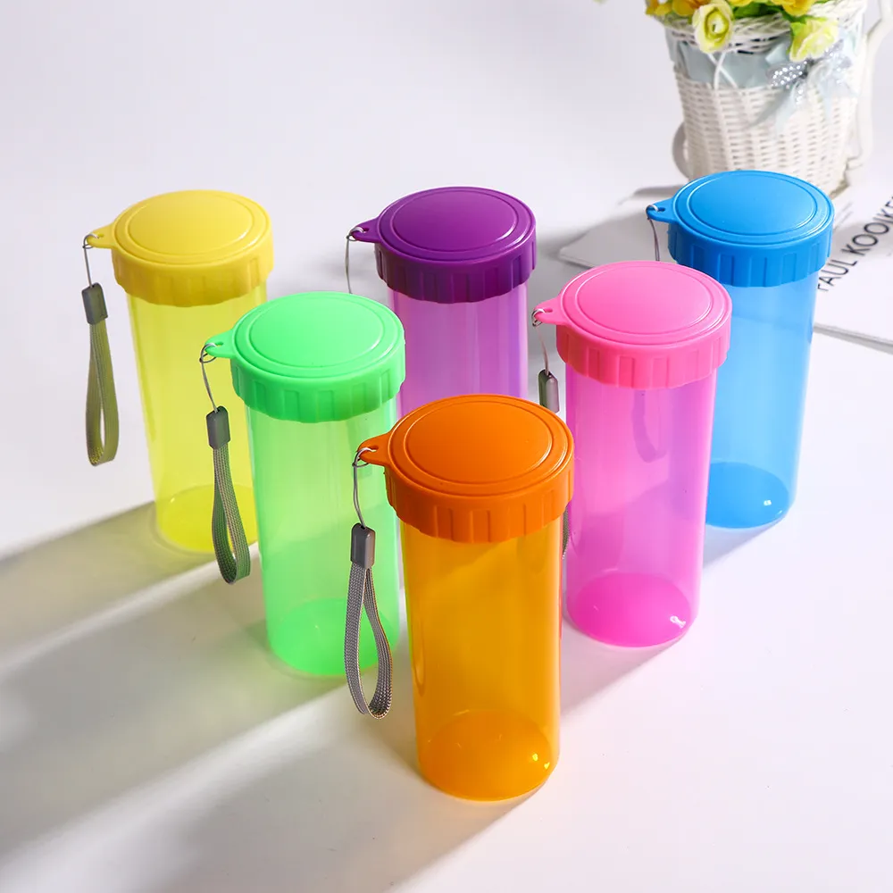 Portable Light weight Practical Plastic Water Cup Drinking Bottle for Outdoor Sports Transparent Handy Cup