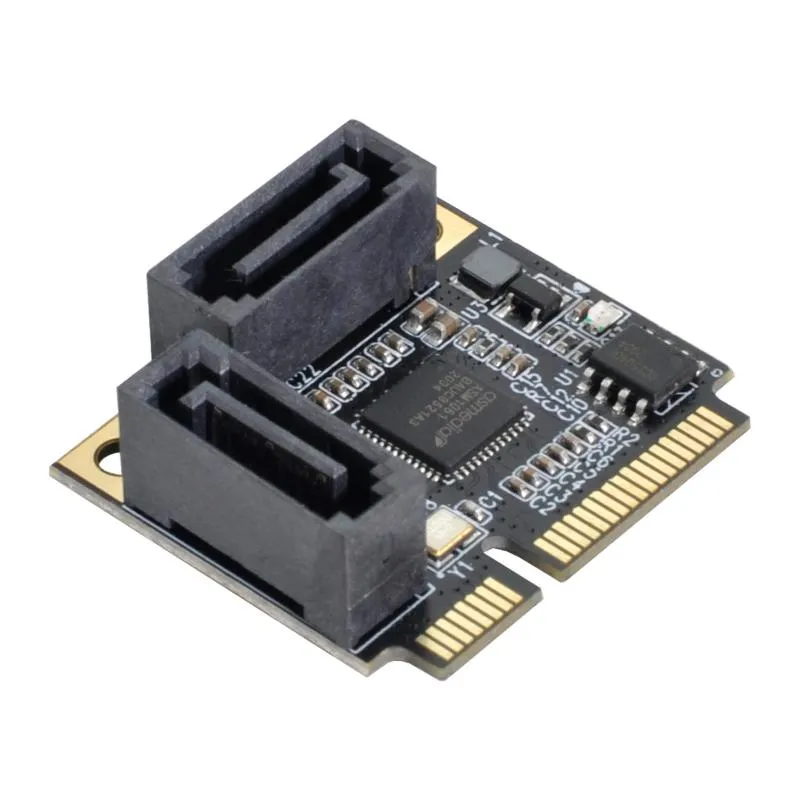 Kable komputerowe Złącza 3.0 Podwójne porty do Mini PCI-E PCI Express Adapter Converter Drive Hard Drive Karta Zihancomputer