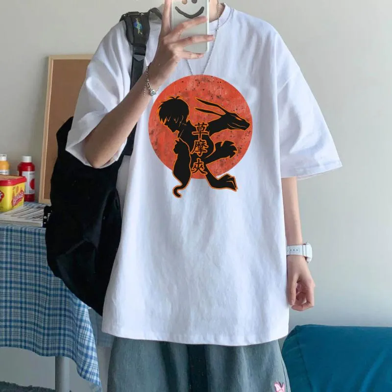 T-shirt da uomo Fruits Basket Anime T-Shirt Harajuku Fashion Girocollo Maniche corte Uomo Donna