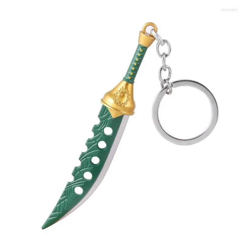 Keychains Wholesale Japanese Anime The Seven Deadly Sins Keychain Accessories Meliodas Lost Bane Key Chains Ring For Men Women Gifts Miri22