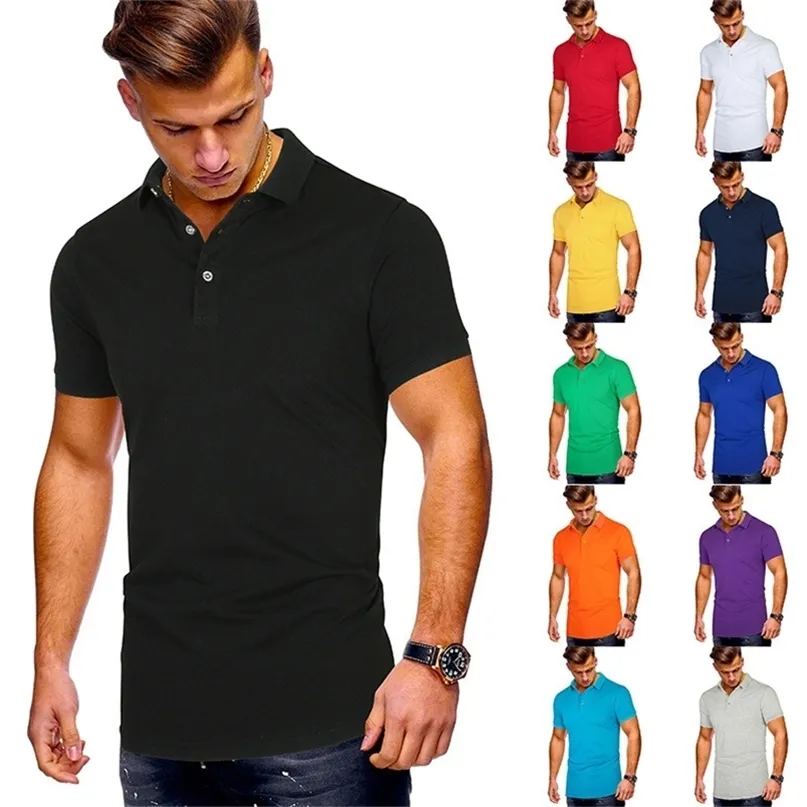 Drop 13 Colors Brand Quality Cotton Polos Men Embroidery Polo Giraffe Shirt Men Casual Male Tops Clothing Men 220514