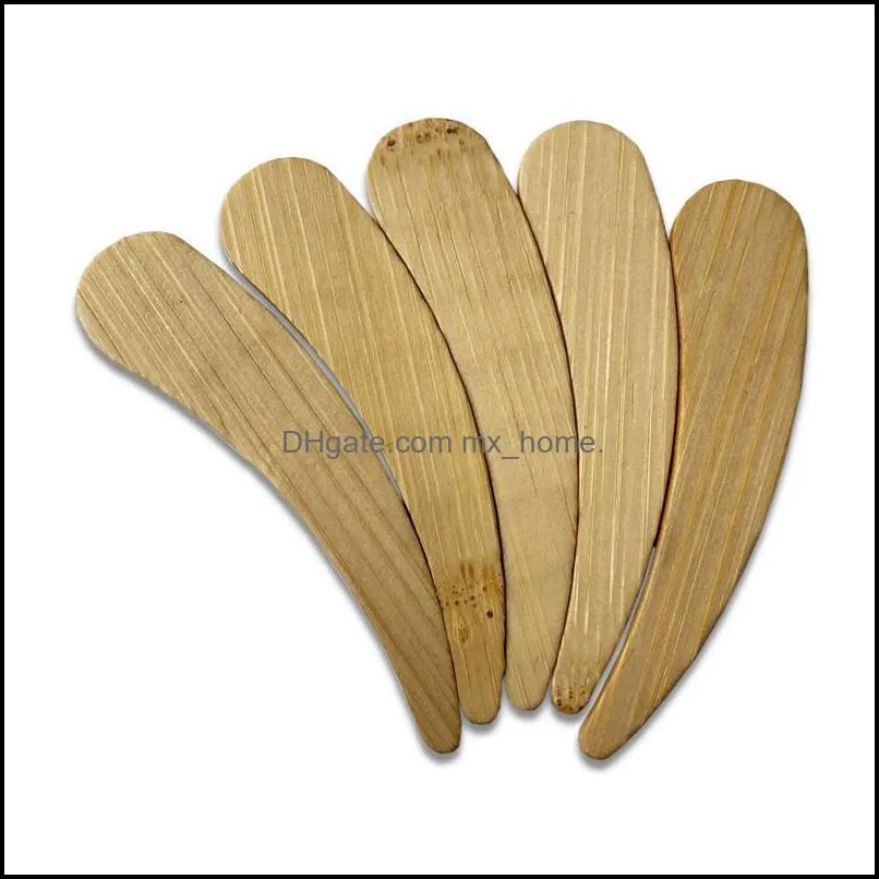 6cm Cosmetic Tool Bamboo Stick Spatula Scrape Spoon
