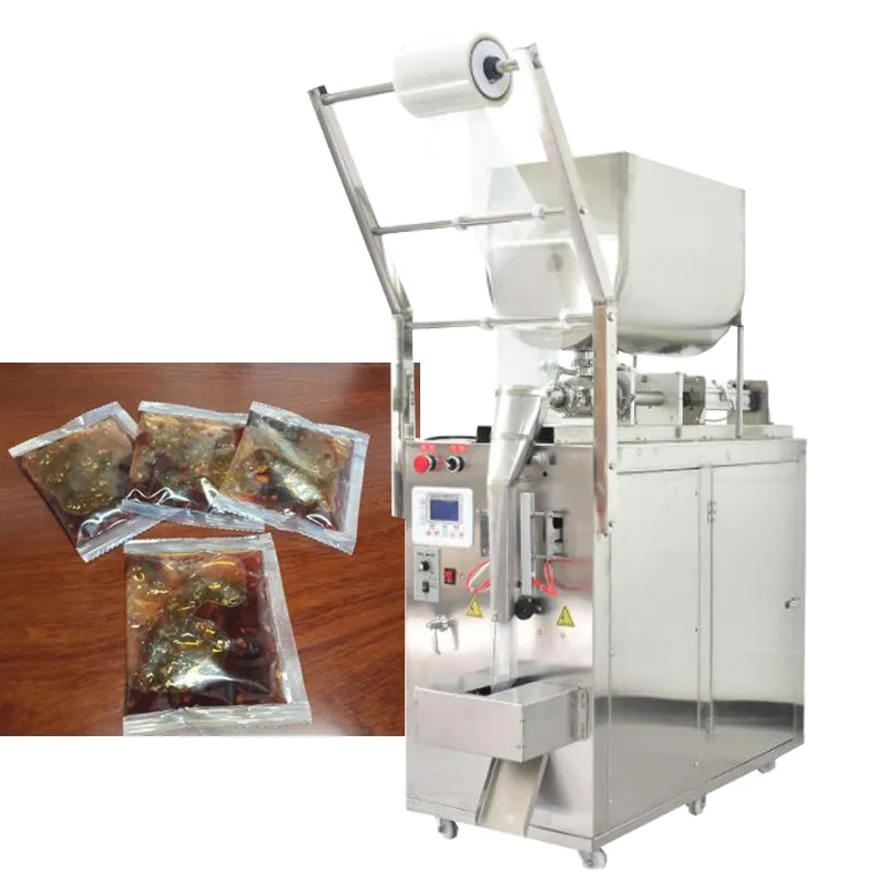 Paste Liquid Packing Machine For Restaurant Canteen Takeaway Packaging Sauce Bag Making Machine