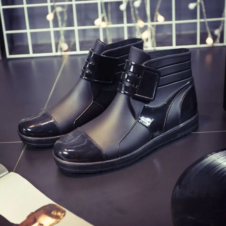 Mens waterproof rubber deals ankle boots