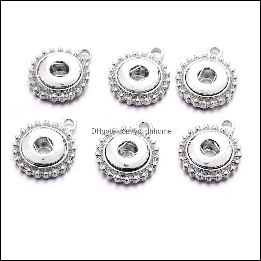 Silver plated 12mm Snap Button Necklace Necklace For Women Ginger Snaps Buttons Jewelry