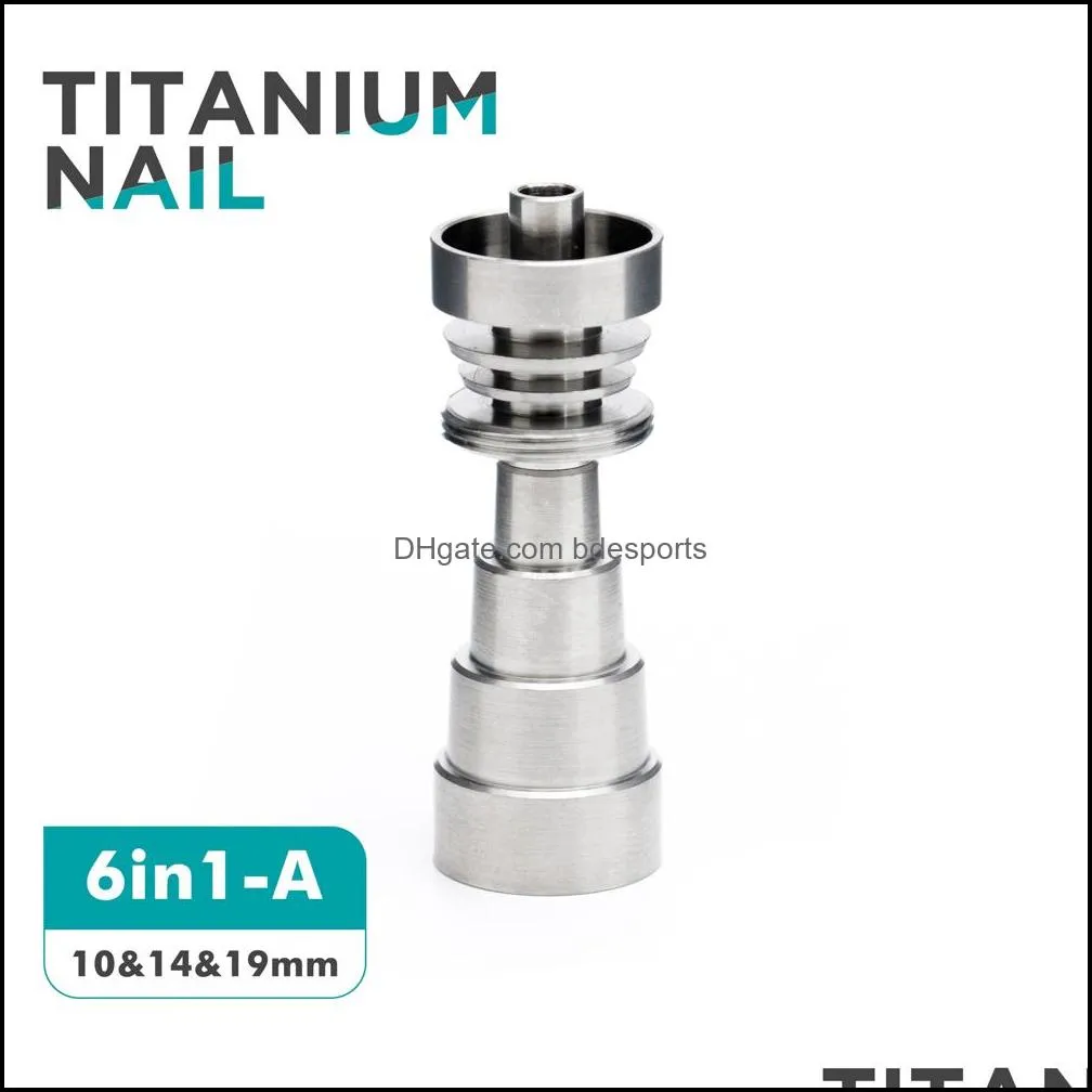Different Types Hand Tools Domeless Titanium Nail 10mm 14mm 19mm Male & Femal Joint 2/4/6in