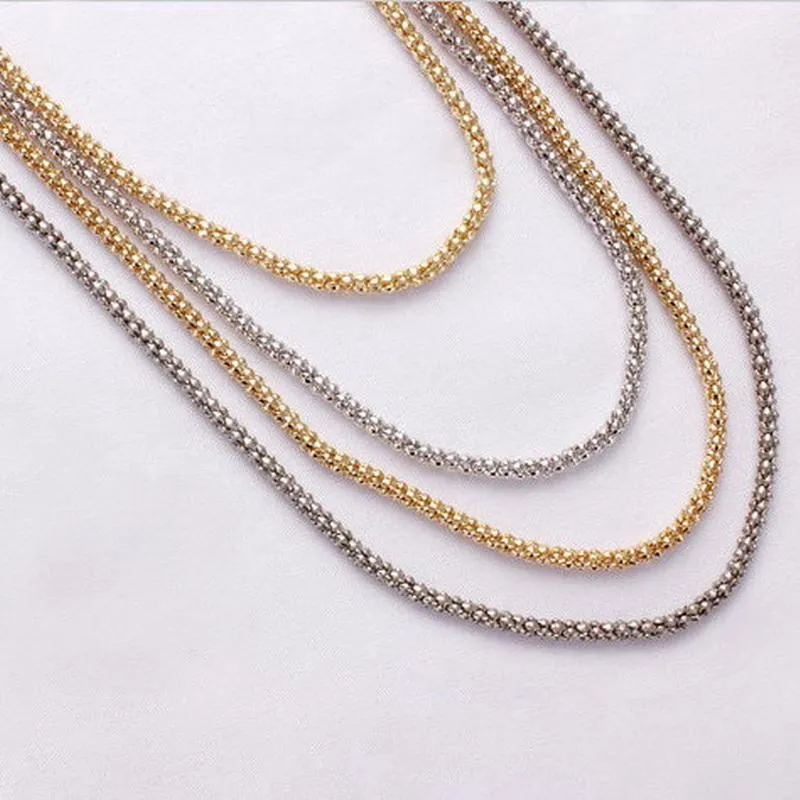 Popcorn Chain 2-8mm 316L Stainless Steel Titanium Gold Color Wholesale ...