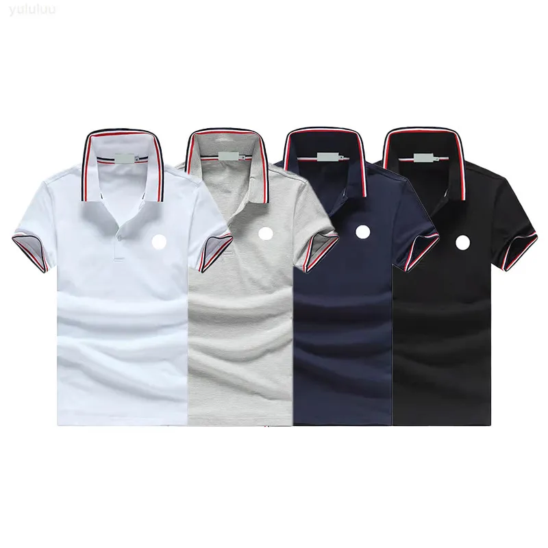 2023 Designer Herren Basic Business Polos T-Shirt Mode Frankreich Marke Herren T-Shirts bestickte Armbänder Buchstaben Abzeichen Poloshirt Shorts Sport Bewegung aktuell