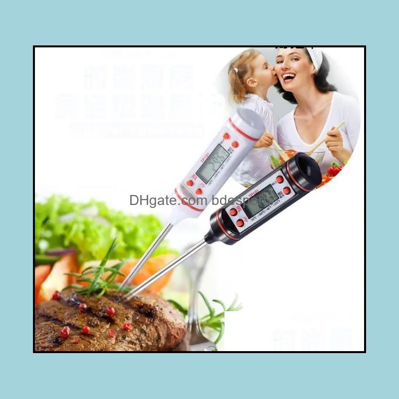 Mini Termometro per carne Cucina Digitale Cottura Sonda per alimenti Strumenti elettronici per barbecue Termometri domestici Sn032 Consegna goccia 2021 Cucina Dinin