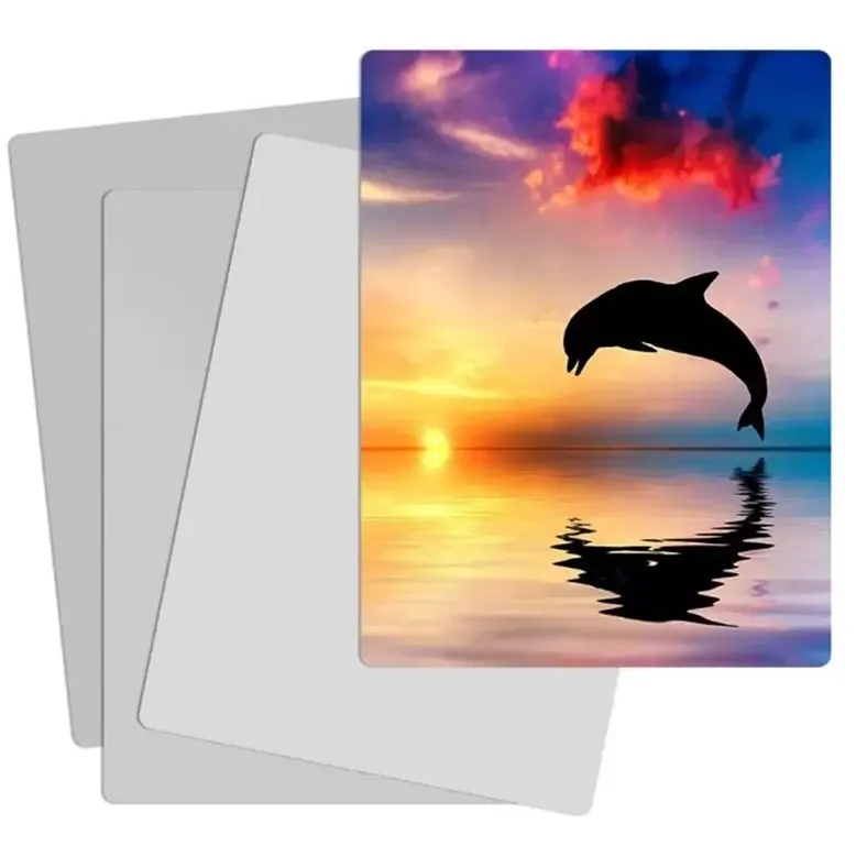 Sublimation Aluminium Photo Panneau Impression Métal Peinture Feuille Disque Photo Cadre B071203