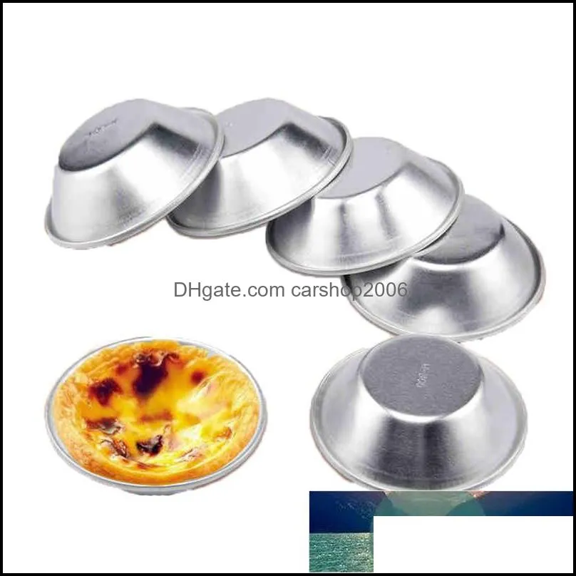 1PCS Non-stick Egg Tart Mold Cupcake Tartlet Baking Muffin Cup Quiche Flan Pan Mold Pie Pizza Cake Mold Pizza Pan Bakeware Home