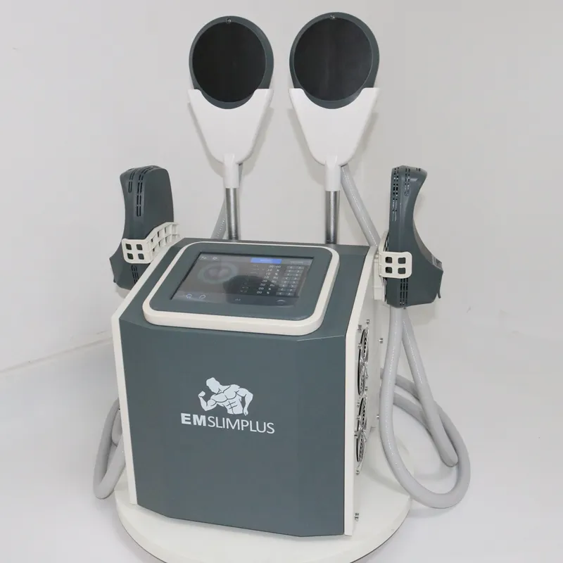 Great Power Nouveau 4 poignées EMSlim RF minceur machine EMS Scu lpt HIEMT NEO entraîneur musculaire corps façonnage perte de poids équipement de salon de beauté