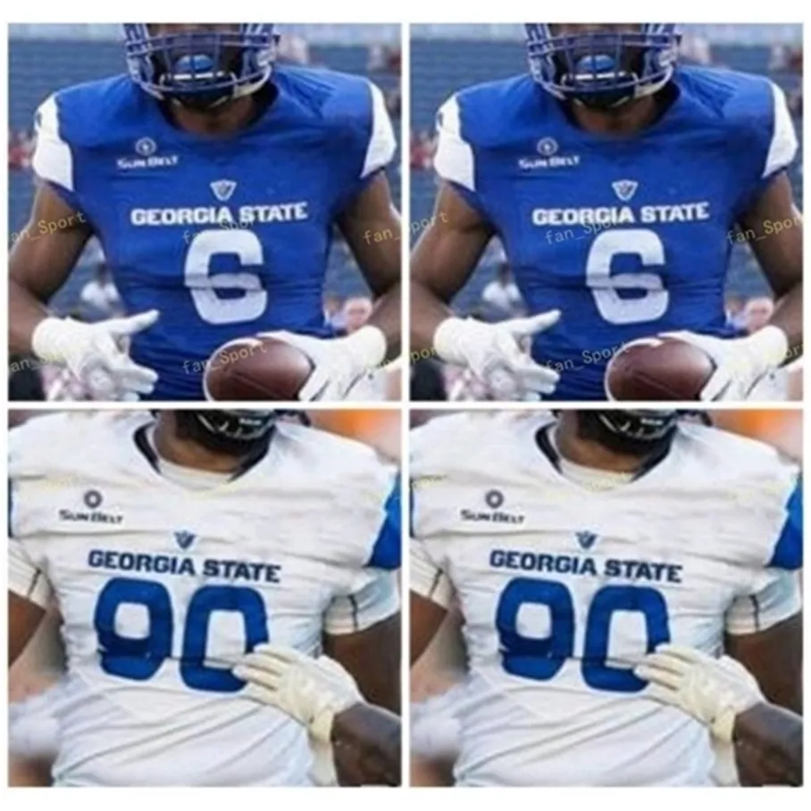 THR NCAA College Jerseys Georgia State GSU 27 Terrance Dixon 28 Seth Paige 45 Roger Carter Cornelius McCoy Aubry Payne Albert Wilson Custom