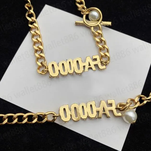 Frauen Kette Choker Gold Halskette Designer Edelstahl Punk Marke Brief Armbänder Halsketten Vintage Hip Hop Anhänger Schmuck Se240t