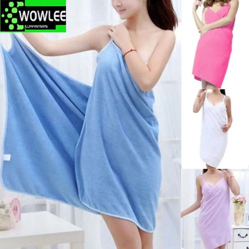 Serviette serviettes de bain mode dame filles portable séchage rapide magique plage Spa peignoirs Robes robe salle de bain