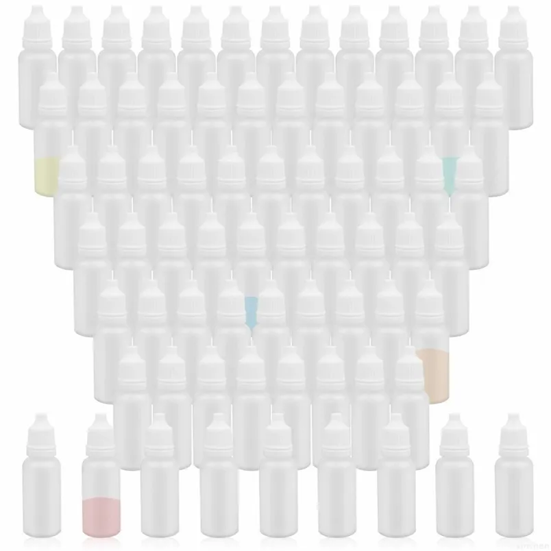 100 pcs vide liquide compte-gouttes bouteilles LDPE plastique presser jus oculaire rechargeable bricolage conteneurs 3 ml 5 ml 10 ml 15 ml 20 ml 30 ml 50 ml 220726