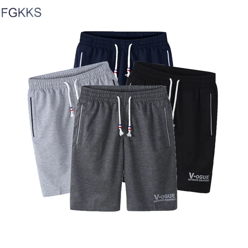 Pantalones cortos FGKKS de marca de moda para hombre, pantalones cortos de verano para hombre, pantalones cortos de Fitness para culturismo, pantalones cortos casuales para hombre 220526