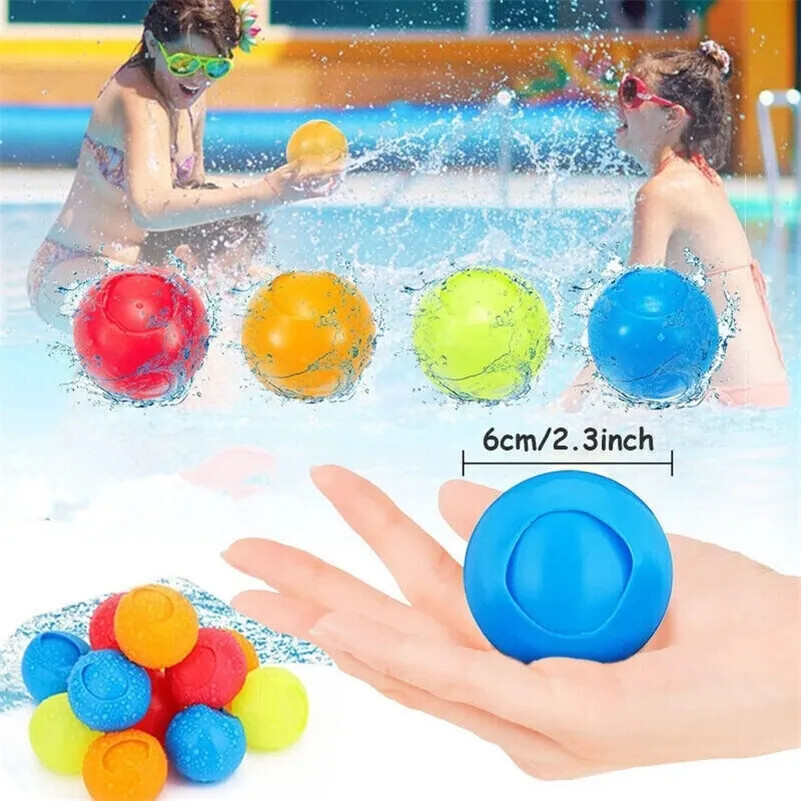 Reusable Water Bomb Splash Balls Balloon Kids Adult Water Fight Beach