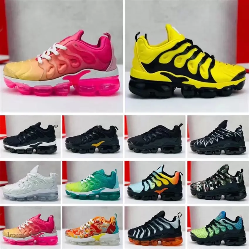 2023 trampki dziecięce Tn Plus Girl Boy kids Children Shoes Designer Athletic Triple White Black Gold Red Laser Blue Maluch kida Trener dziecięcy Sport Rozmiar 24-35