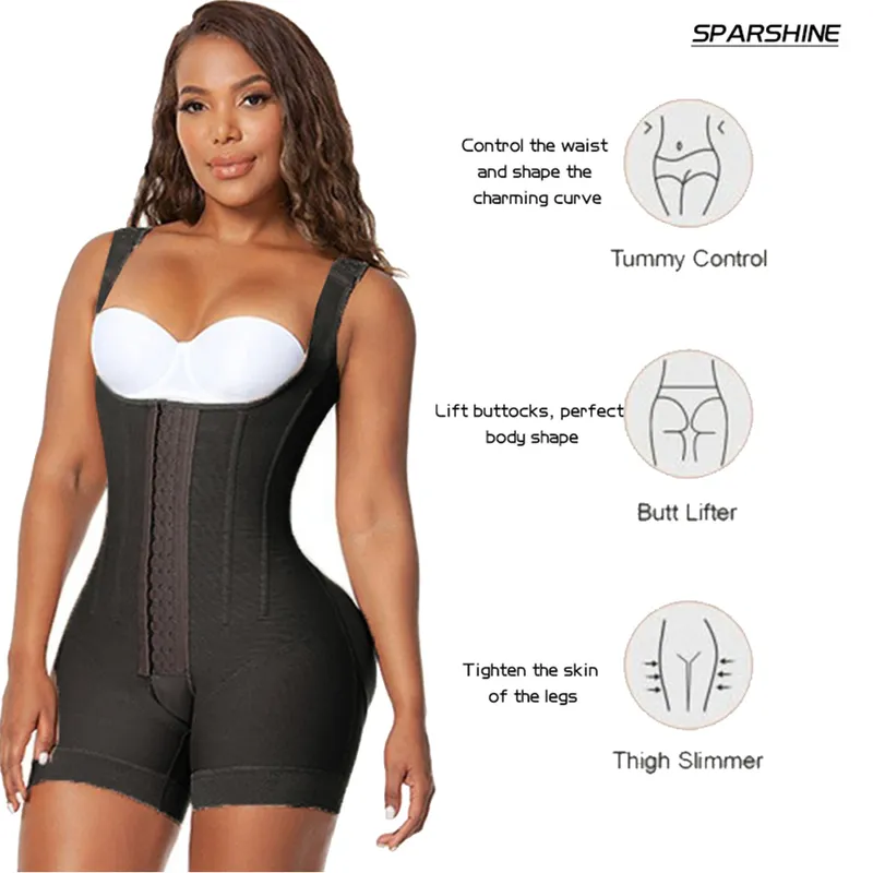 Mulheres Corset Fajas Colombianas Shapewear Hip Levantando Os Shorts  Siameses Shorts Slimming Ombreputão 220506 De $166,85