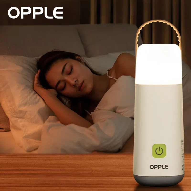 OPPLE LED Night Light Lamp Multifunzionale Power Bank Torcia USB Tipo C Mobile Portatile Emergenza Tenda da esterno Arredamento camera da letto