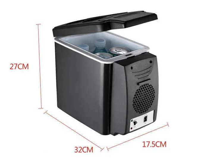 6L Mini Car Fridge Cooler Warmer 2 in 1 Multi-function 12V Travel Refrigerator Portable Electric Icebox Cooler Box Freezer (10)