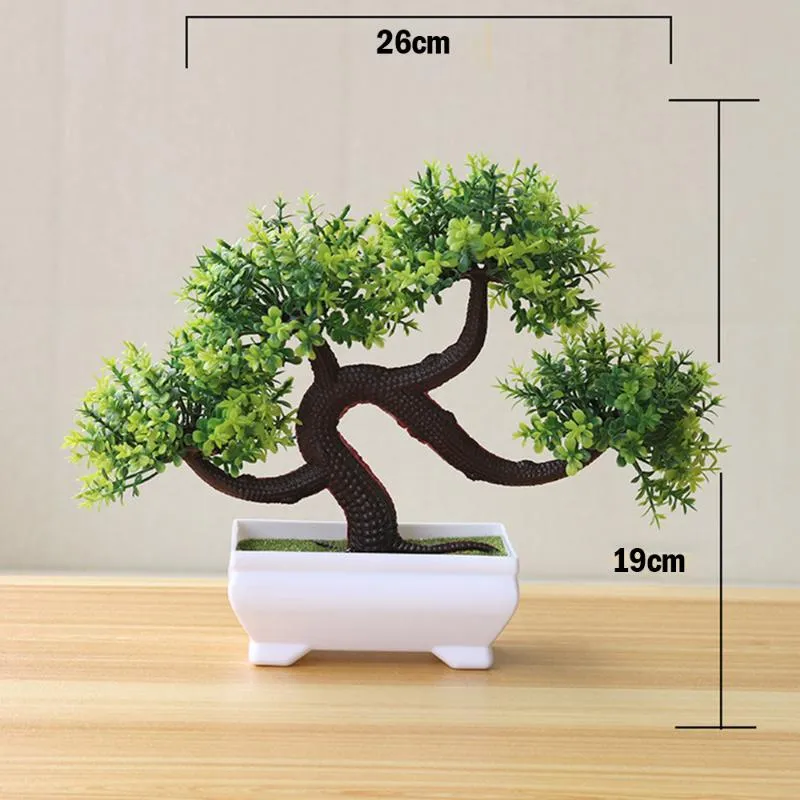 Fiori decorativi Ghirlande Pianta artificiale Bonsai Albero Fiore Decorazioni per la casa Vaso Piante in vaso finte per decorazioni per ufficio da giardinoDecorativo