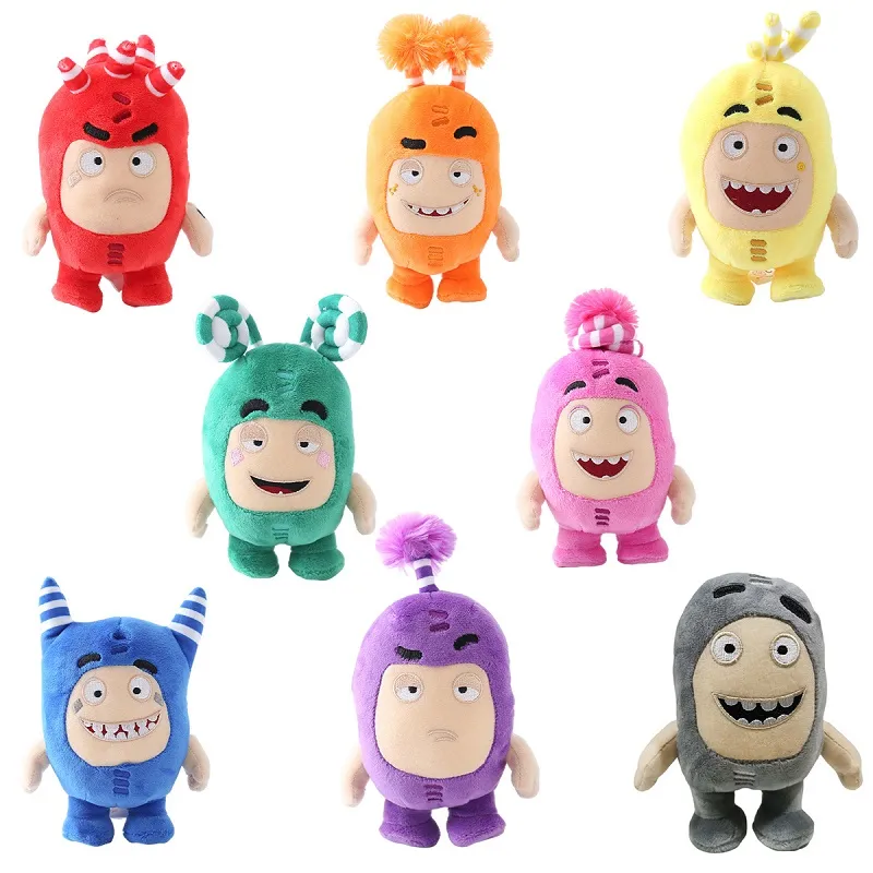 8 Designs 18 cm 23 cm Odbbods Qibao Mengbing Plüschtierpuppe Cartoon-Animationsfilm und Fernsehperipheriepuppenhersteller Großhandel