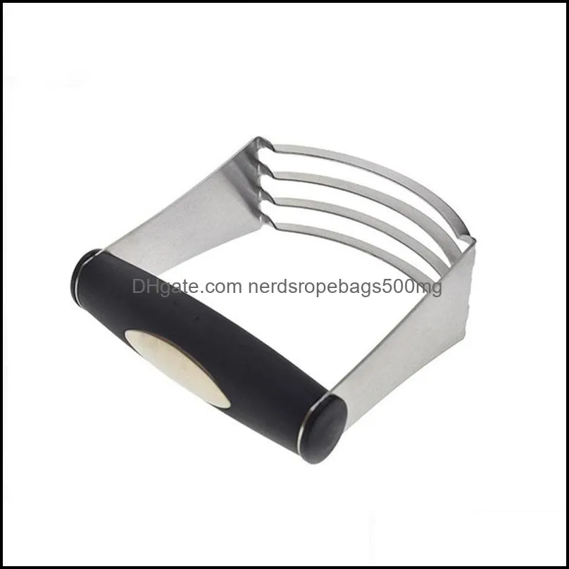 Stainless Steel Pastry Cutter Bakeware Tools Butter Cream Pizza Dough Blender Mixer Non-Slip Handle Heavy Duty Blades Durable CG0156