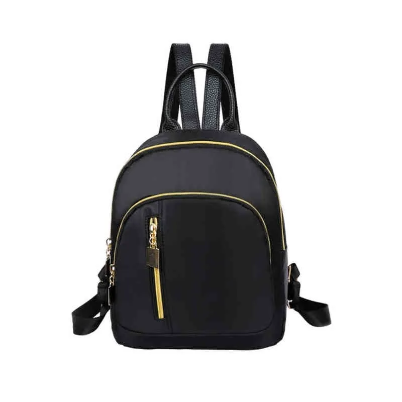 Ny kvinnor Fashion Girl School Bag Multifunktionell liten ryggs￤ck S￶t ryggs￤ck Satchel Kvinnor axel ryggs￤ck svart ryggs￤ck J220620