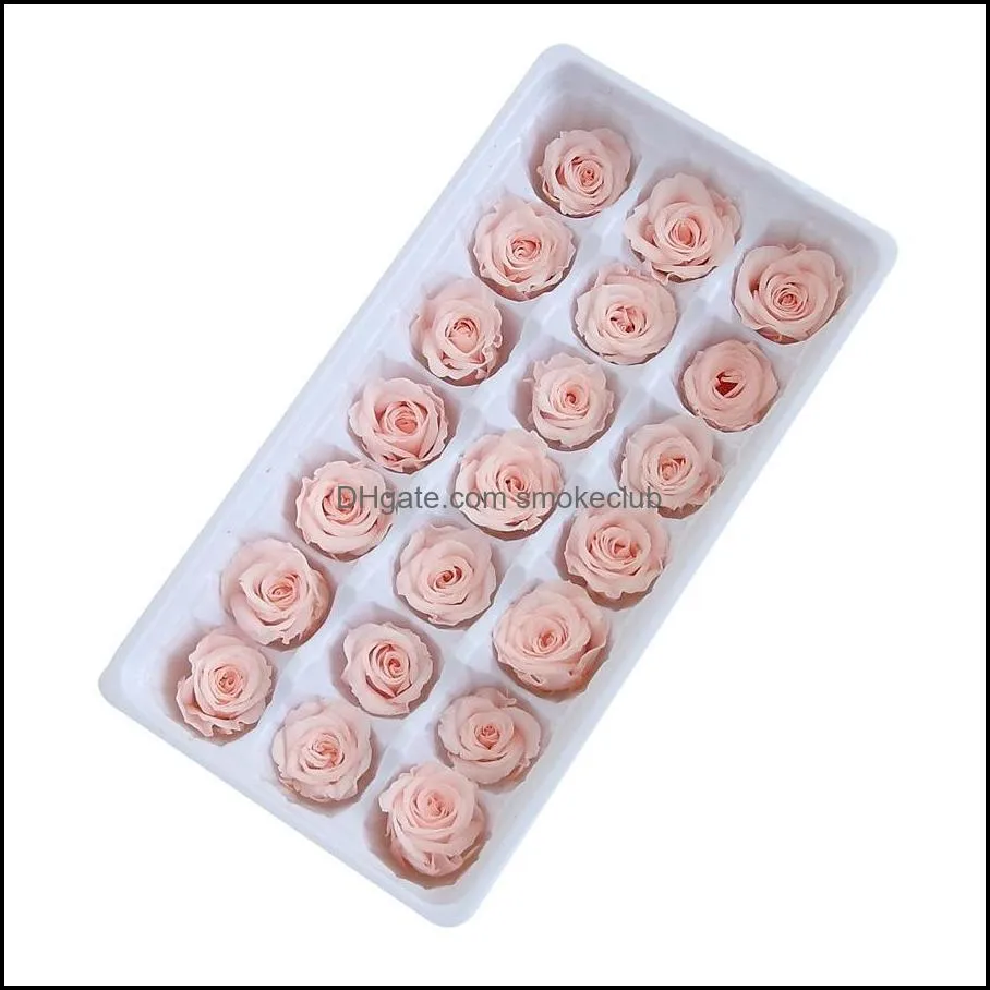 2CM/24PCS Mini Preserved Rose Head,Eternal Real Roses For Wedding Party home Decoration accessories mothers day gift GWB14293