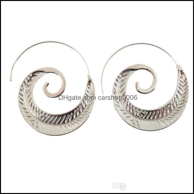 Variety Of Earrings Peersonalized Gear earring Dangle For Women Peersonalized Statement Individual Circle Spiral